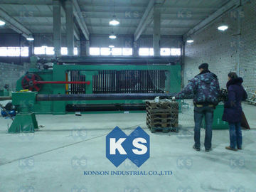 Grande maglia del gabbione che fabbrica la macchina esagonale della rete metallica per la fabbricazione delle scatole del gabbione